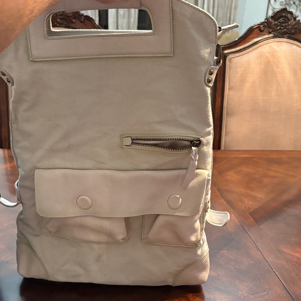Free People Cream Backpack with Pockets